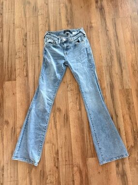 True Religion Light Blue Flare Jeans - Wide Leg